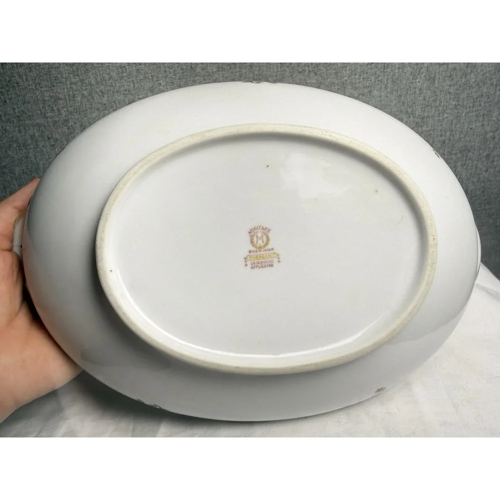 Antique 20s/30s Noritake Floral Pheasant 11